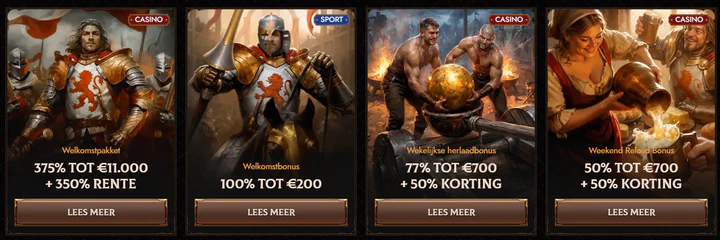 Bonussen bij Crusado